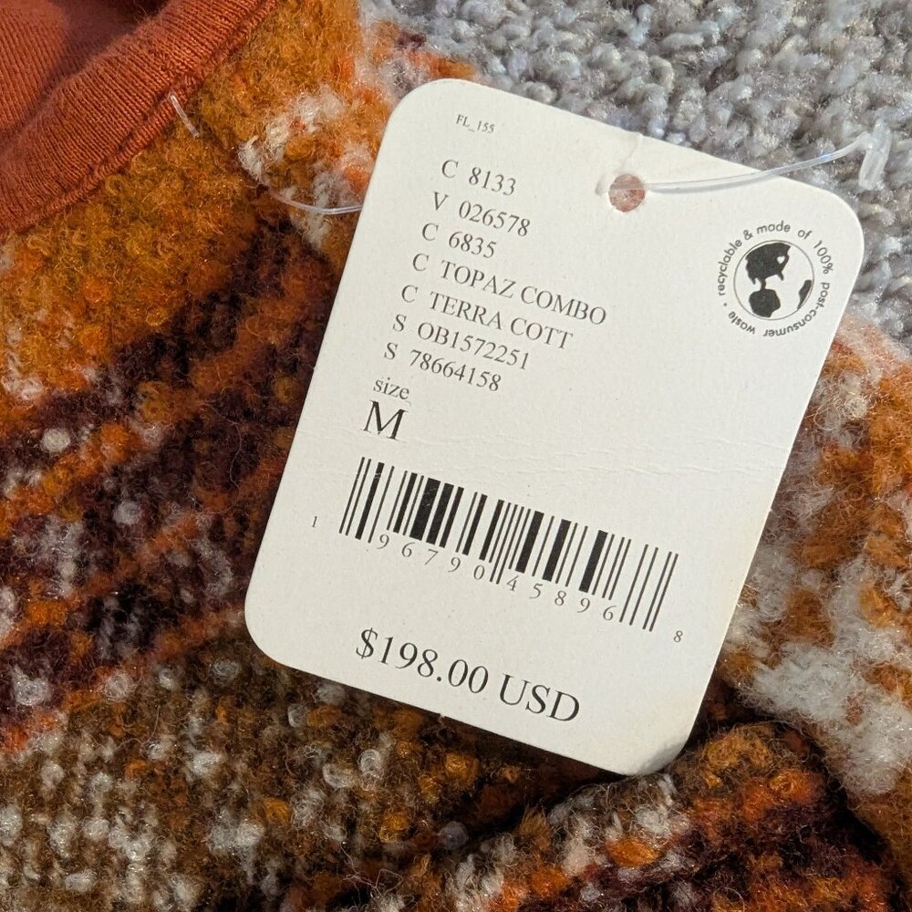 Free People Wrapped Up Blanket Vest Woman's Size Medium